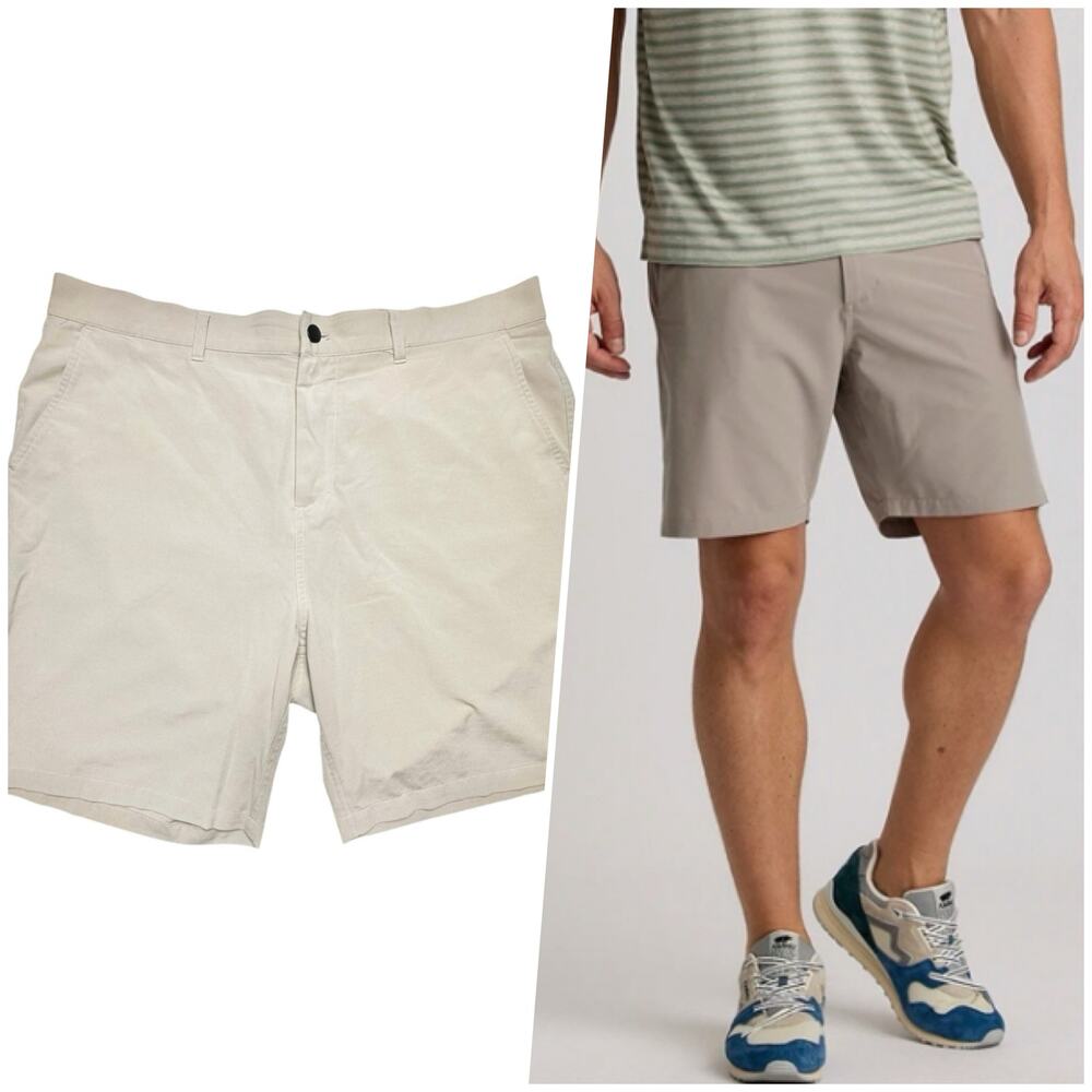 Free Fly | Men | Tradewind Khaki Lightweight Outdoor Performance Shorts | Sz 36